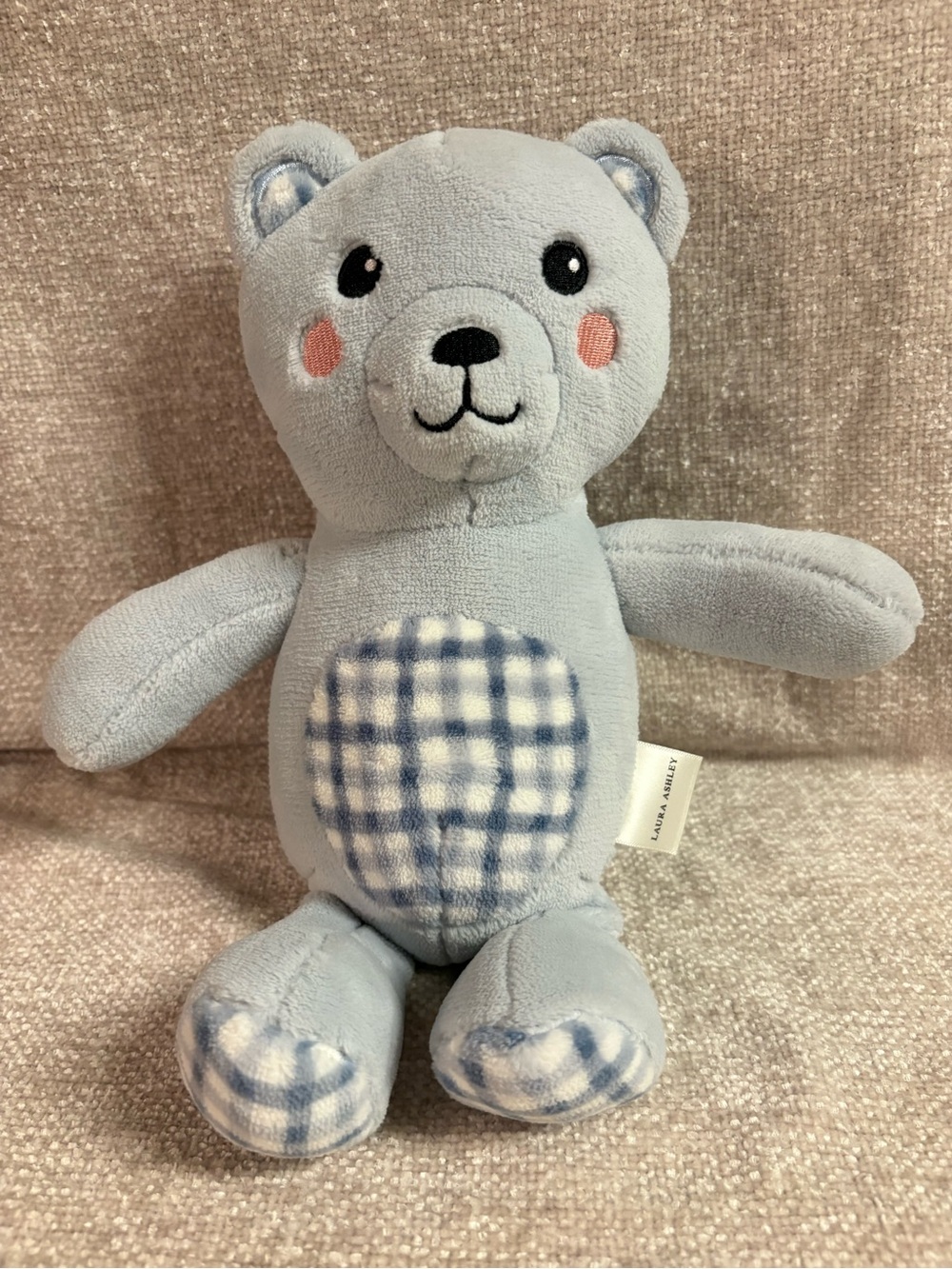 Laura Ashley Kata Bear Soft Blue Teddy Bear Plush - Gentle Cuddles